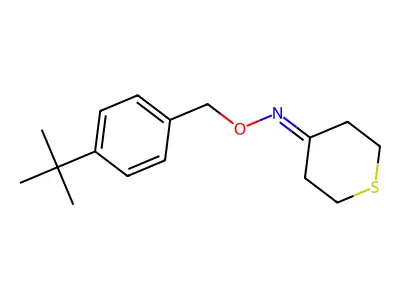 N-[(4-tert-butylphenyl)methoxy]thian-4-imine structure
