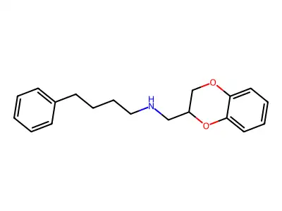 N-(2,3-dihydro-1,4-benzodioxin-2-ylmethyl)-4-phenyl-1-butanamine structure