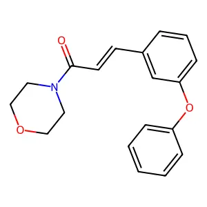 1-Morpholin-4-yl-3-(3-phenoxyphenyl)prop-2-en-1-one structure