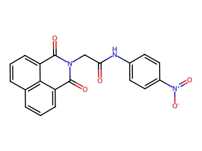 N-(4-Nitrophenyl)-1,3-dioxo-1H-benz[de]isoquinoline-2(3H)-acetamide structure