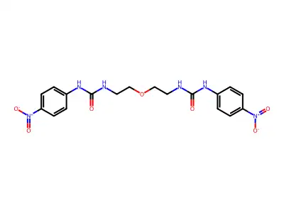 1-(4-Nitrophenyl)-3-[2-[2-[(4-nitrophenyl)carbamoylamino]ethoxy]ethyl]urea structure