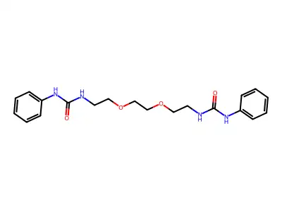 3-Phenyl-1-[2-(2-{2-[(phenylcarbamoyl)amino]ethoxy}ethoxy)ethyl]urea structure
