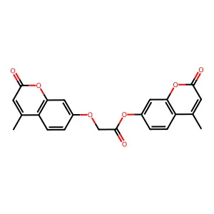 4-methyl-2-oxo-2H-chromen-7-yl [(4-methyl-2-oxo-2H-chromen-7-yl)oxy]acetate structure