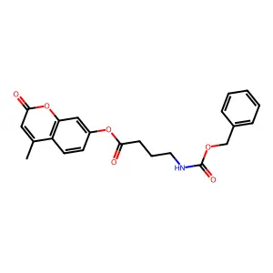 4-methyl-2-oxo-2H-chromen-7-yl 4-{[(benzyloxy)carbonyl]amino}butanoate structure