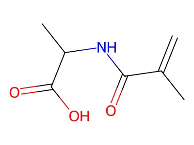 2-(2-Methylprop-2-enoylamino)propanoic acid structure