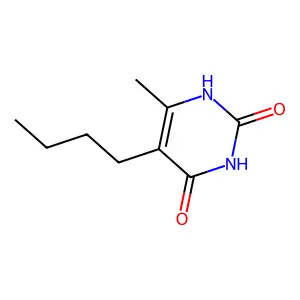 Uracil, 5-butyl-6-methyl- structure