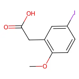 2-(5-Iodo-2-methoxyphenyl)acetic acid structure