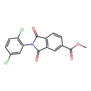 Methyl 2-(2,5-dichlorophenyl)-1,3-dioxoisoindole-5-carboxylate structure