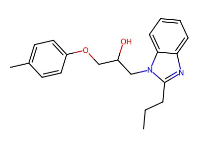 1-(4-Methylphenoxy)-3-(2-propylbenzimidazol-1-yl)propan-2-ol structure