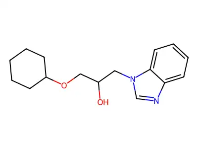 1-(Benzimidazol-1-yl)-3-cyclohexyloxypropan-2-ol structure