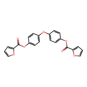 Oxybis(4,1-phenylene) bis(furan-2-carboxylate) structure