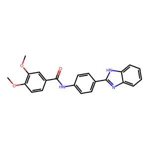 N-[4-(1H-Benzimidazol-2-yl)phenyl]-3,4-dimethoxybenzamide structure