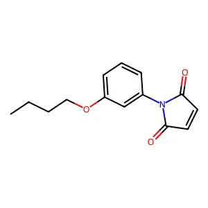 1H-Pyrrole-2,5-dione, 1-(3-butoxyphenyl)- structure