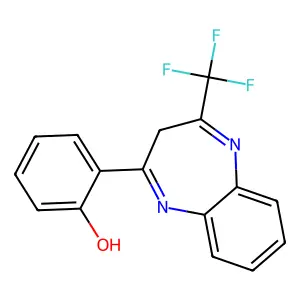 2-[4-(trifluoromethyl)-3H-1,5-benzodiazepin-2-yl]phenol structure