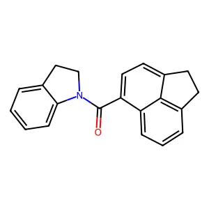 1,2-Dihydroacenaphthylen-5-yl(2,3-dihydroindol-1-yl)methanone structure