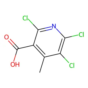 2,5,6-Trichloro-4-methylnicotinic acid structure