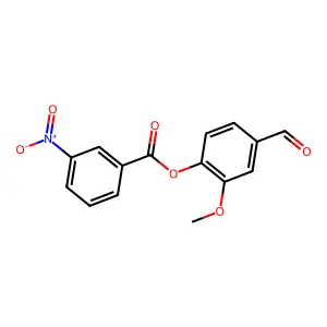 4-Formyl-2-methoxyphenyl 3-nitrobenzoate structure