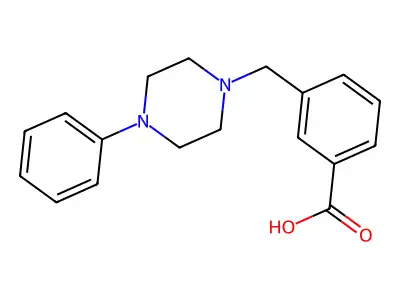 3-((4-Phenylpiperazin-1-yl)methyl)benzoic acid structure