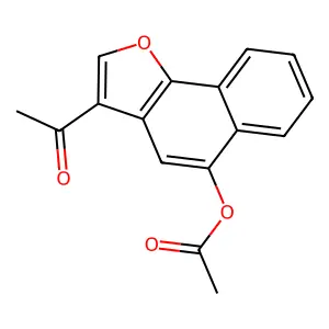 3-Acetylnaphtho[1,2-b]furan-5-yl acetate structure