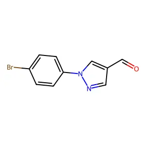 1-(4-bromophenyl)-1H-pyrazole-4-carbaldehyde structure