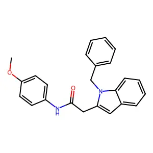 2-(1-Benzyl-1H-indol-2-yl)-N-(4-methoxyphenyl)acetamide structure