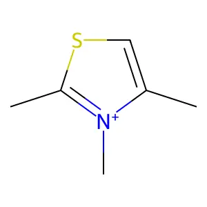 Thiazolium, 2,3,4-trimethyl- structure