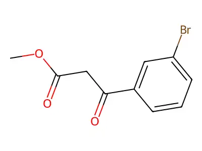 3-(3-Bromophenyl)-3-oxo-propionic acid methyl ester structure