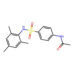 N-{4-[(2,4,6-trimethylphenyl)sulfamoyl]phenyl}acetamide structure
