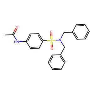 N-[4-(dibenzylsulfamoyl)phenyl]acetamide structure