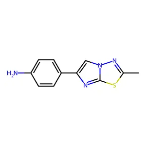 4-(2-Methylimidazo[2,1-b][1,3,4]thiadiazol-6-yl)aniline structure