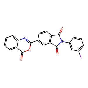 2-(3-Iodophenyl)-5-(4-oxo-3,1-benzoxazin-2-yl)isoindole-1,3-dione structure