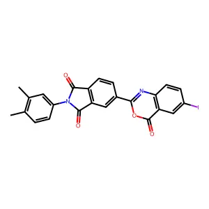 2-(3,4-Dimethylphenyl)-5-(6-iodo-4-oxo-3,1-benzoxazin-2-yl)isoindole-1,3-dione structure