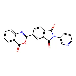 5-(4-Oxo-3,1-benzoxazin-2-yl)-2-pyridin-3-ylisoindole-1,3-dione structure
