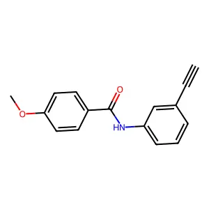 N-(3-ethynylphenyl)-4-methoxybenzamide structure