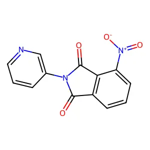 4-Nitro-2-pyridin-3-ylisoindole-1,3-dione structure
