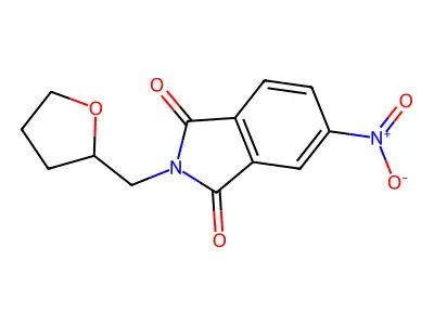 5-Nitro-2-(oxolan-2-ylmethyl)isoindole-1,3-dione structure