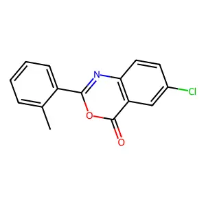 6-Chloro-2-(2-methylphenyl)-3,1-benzoxazin-4-one structure