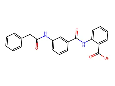 2-[[3-[(2-phenylacetyl)amino]benzoyl]amino]benzoic Acid structure