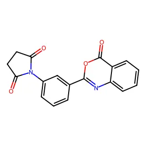 1-(3-(4-Oxo-4H-3,1-benzoxazin-2-yl)phenyl)-2,5-pyrrolidinedione structure