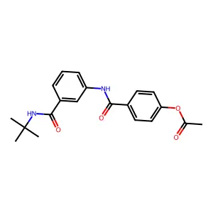 4-{[3-(Tert-butylcarbamoyl)phenyl]carbamoyl}phenyl acetate structure