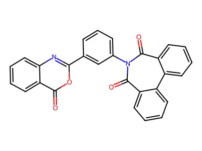 6-[3-(4-Oxo-3,1-benzoxazin-2-yl)phenyl]benzo[d][2]benzazepine-5,7-dione structure