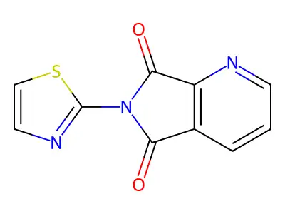 6-(2-Thiazolyl)-5H-pyrrolo(3,4-b)pyridine-5,7(6H)-dione structure