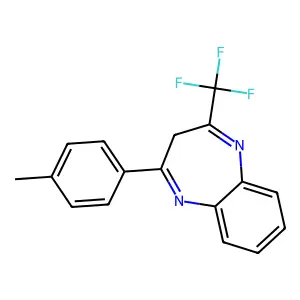 2-(4-methylphenyl)-4-(trifluoromethyl)-3H-1,5-benzodiazepine structure