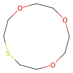 1,4,7-Trioxa-10-thiacyclododecane structure