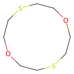 1,7-Dioxa-4,10-dithiacyclododecane structure