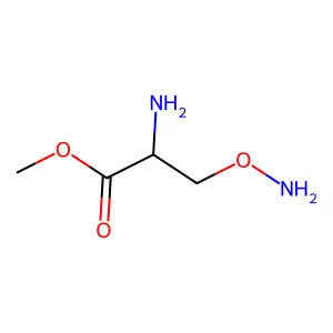Methyl 2-amino-3-(aminooxy)propanoate structure