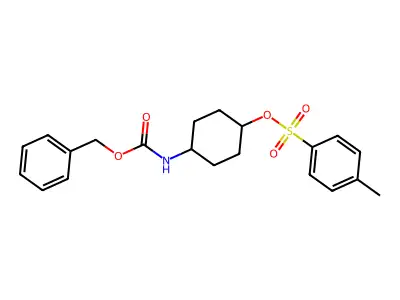 Benzyl N-(4-(P-tosyloxy)cyclohexyl)carbamate structure
