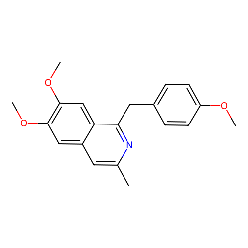 6,7-Dimethoxy-1-(4-methoxybenzyl)-3-methylisoquinoline structure