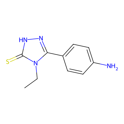 5-(4-Aminophenyl)-4-ethyl-4H-1,2,4-triazole-3-thiol structure