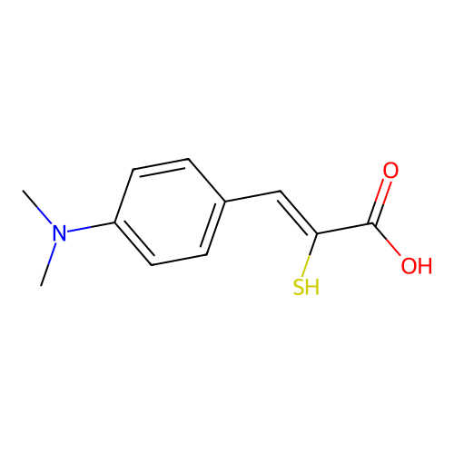 3-[4-(Dimethylamino)phenyl]-2-sulfanylprop-2-enoic acid structure